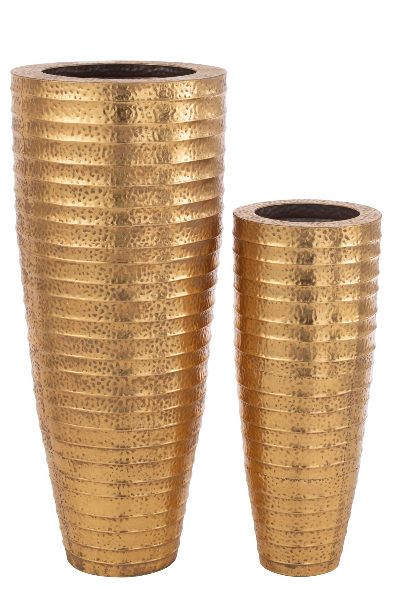 Vaas Prenos Metaal Goud H122 cm - Set van 2