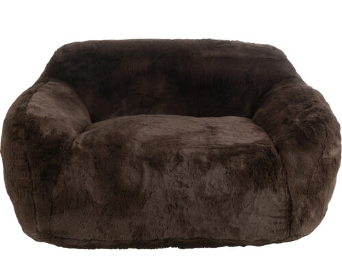 Bank Obidos bruin polyester, royale zachte loungestoel met warme uitstraling