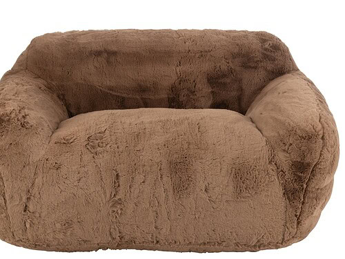 Bank Cutie Tauto polyester grijs, zachte bouclé-look, compact en modern ontwerp