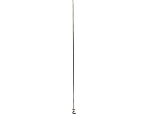 Hanglamp Jontello Groen met jute kap, mangohouten detail en E27-fitting