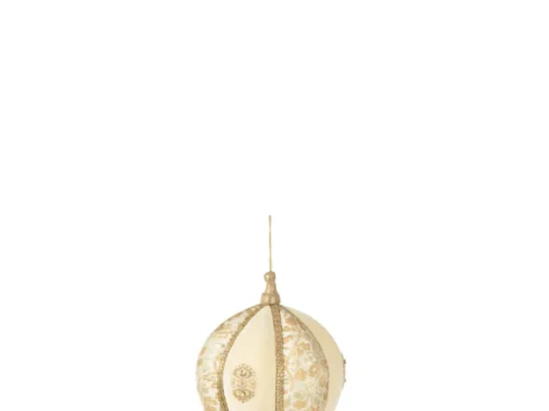 Decoratie Caalloro Stof Goud hangende luchtballon met verfijnde, speelse goudkleurige details