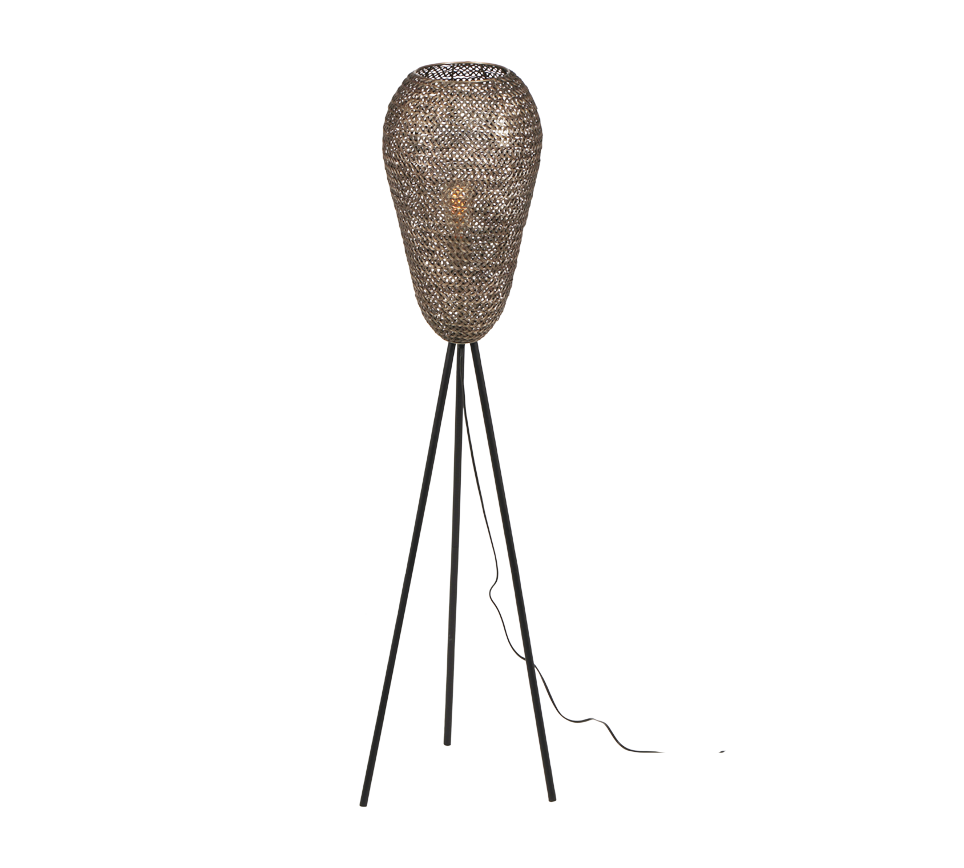 Vloerlamp Slekil Brons H140 cm - Set van 3