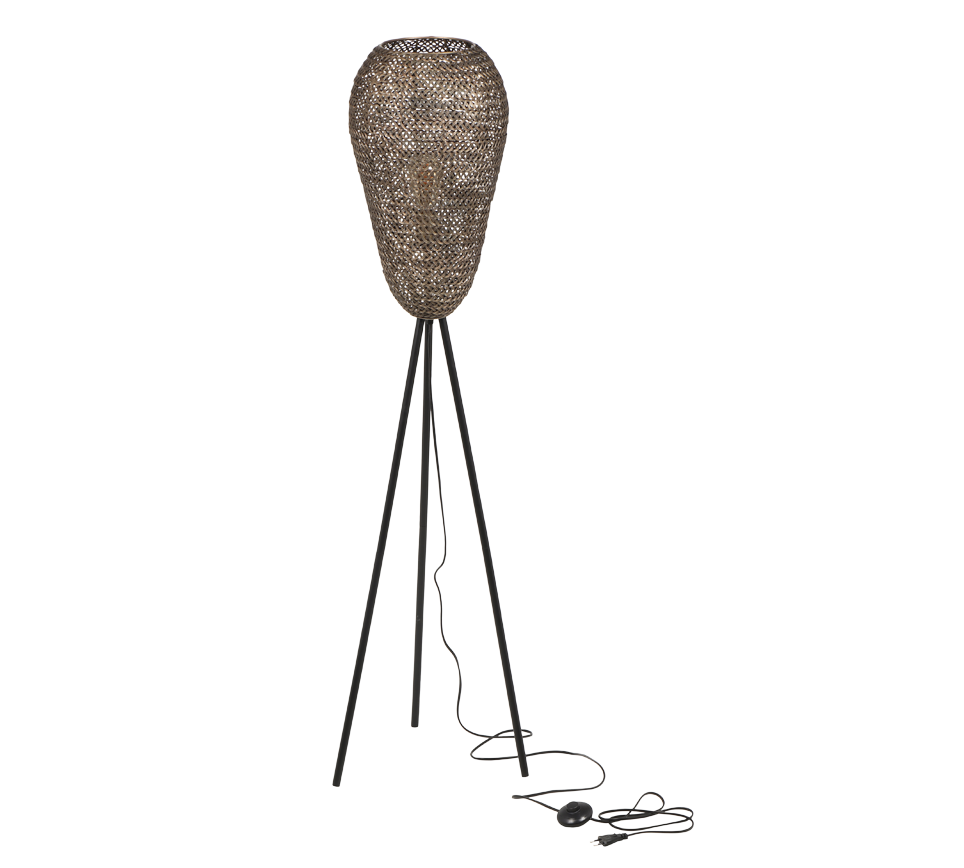 Vloerlamp Slekil Brons H140 cm - Set van 3 - Afbeelding 3