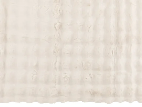 Witte plaid Firdura met zachte, fluffy structuur voor bank, fauteuil of bed, 130 x 180 cm