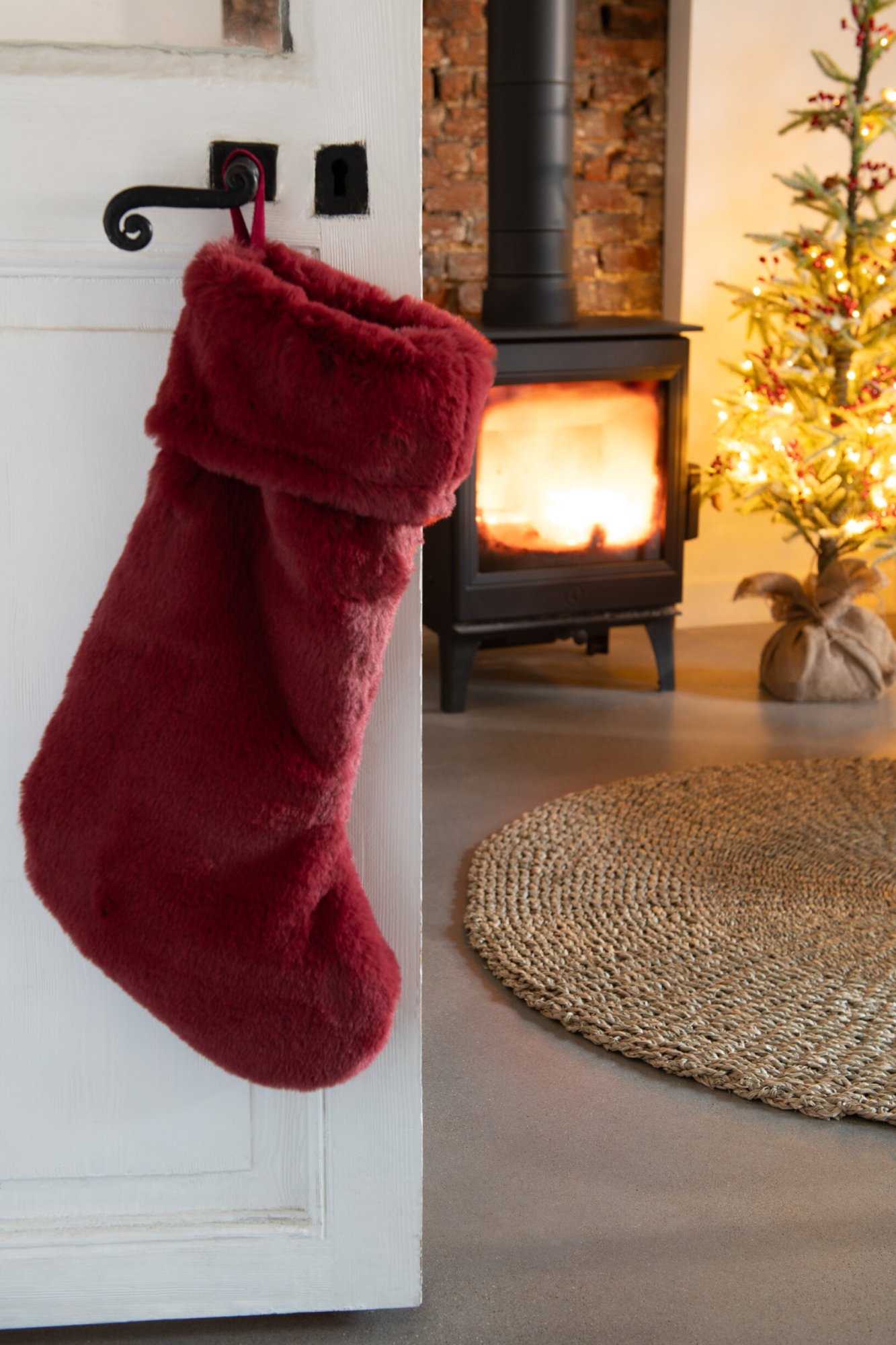 Kerstdecoratie Gaamona Polyester Rood
