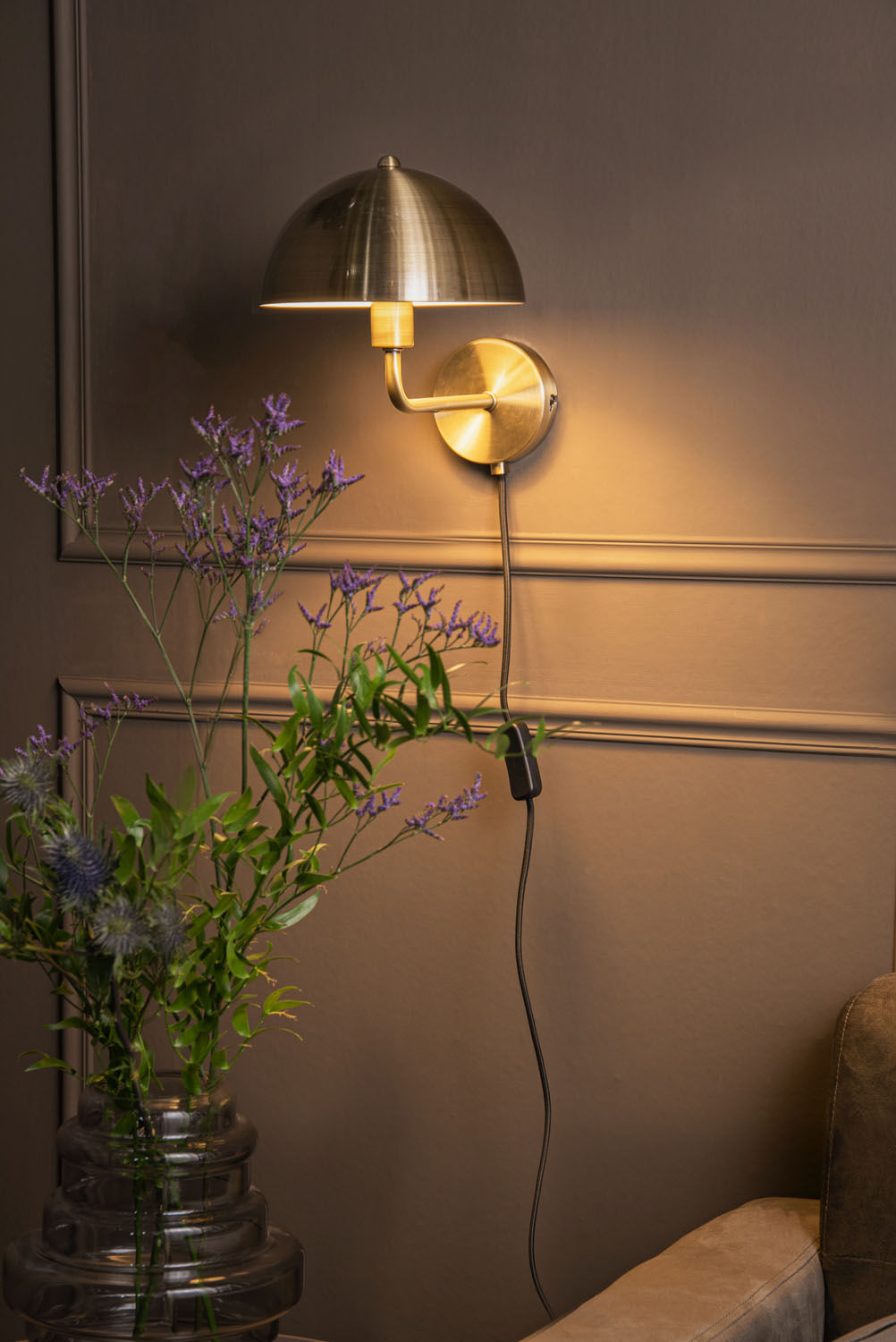 Wandlamp Meskal Goud Ø20 cm - Afbeelding 5