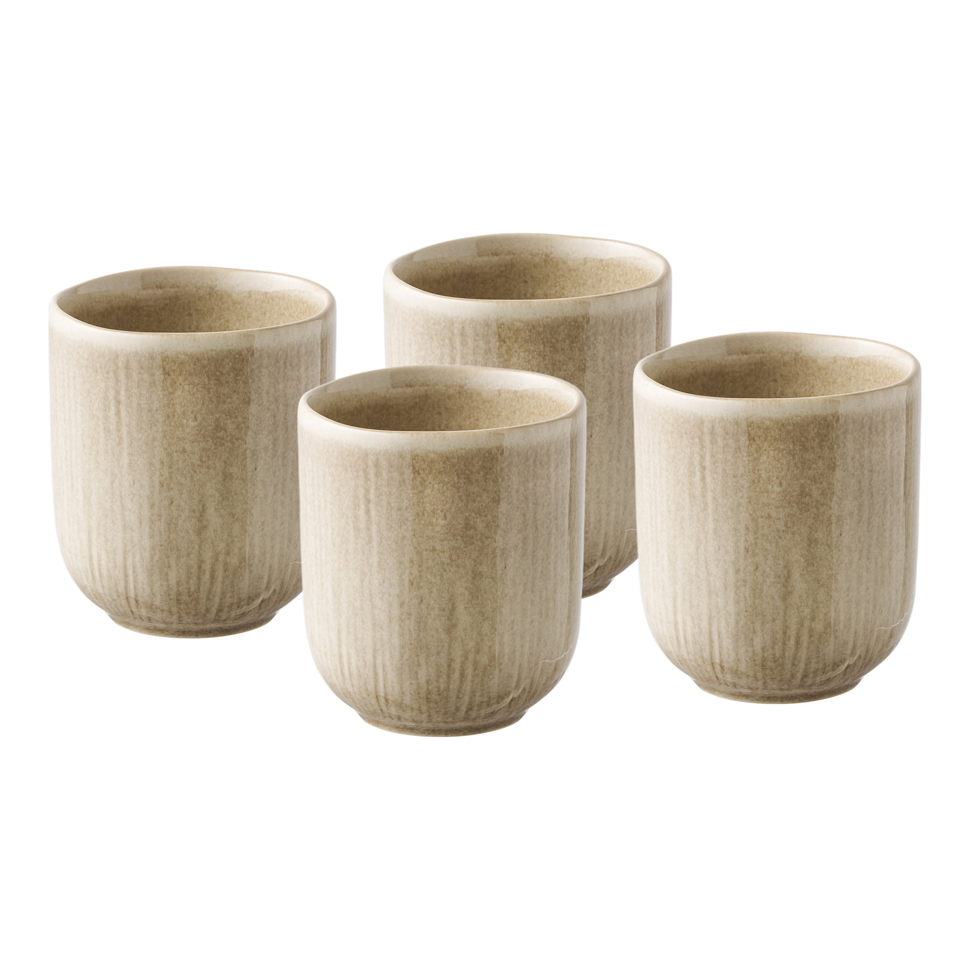 Mok Trenund Keramiek Beige - Set van 4 - Afbeelding 3