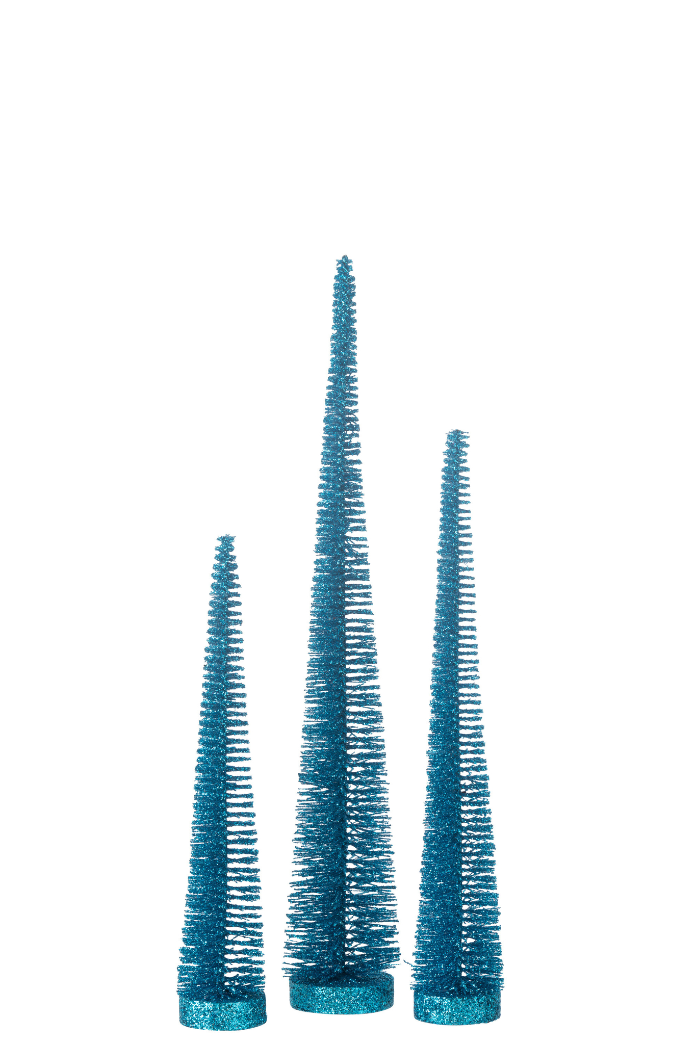 Kerstboom Diskaro Kunststof Blauw H41 cm - Set van 3 - Afbeelding 3