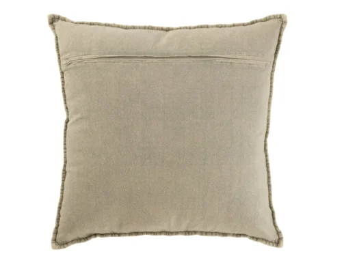 Kussen Jevos Groen 50x50 cm, zacht sierkussen met rustige uitstraling en beige-groene textuur, dubbelzijdig zichtbaar