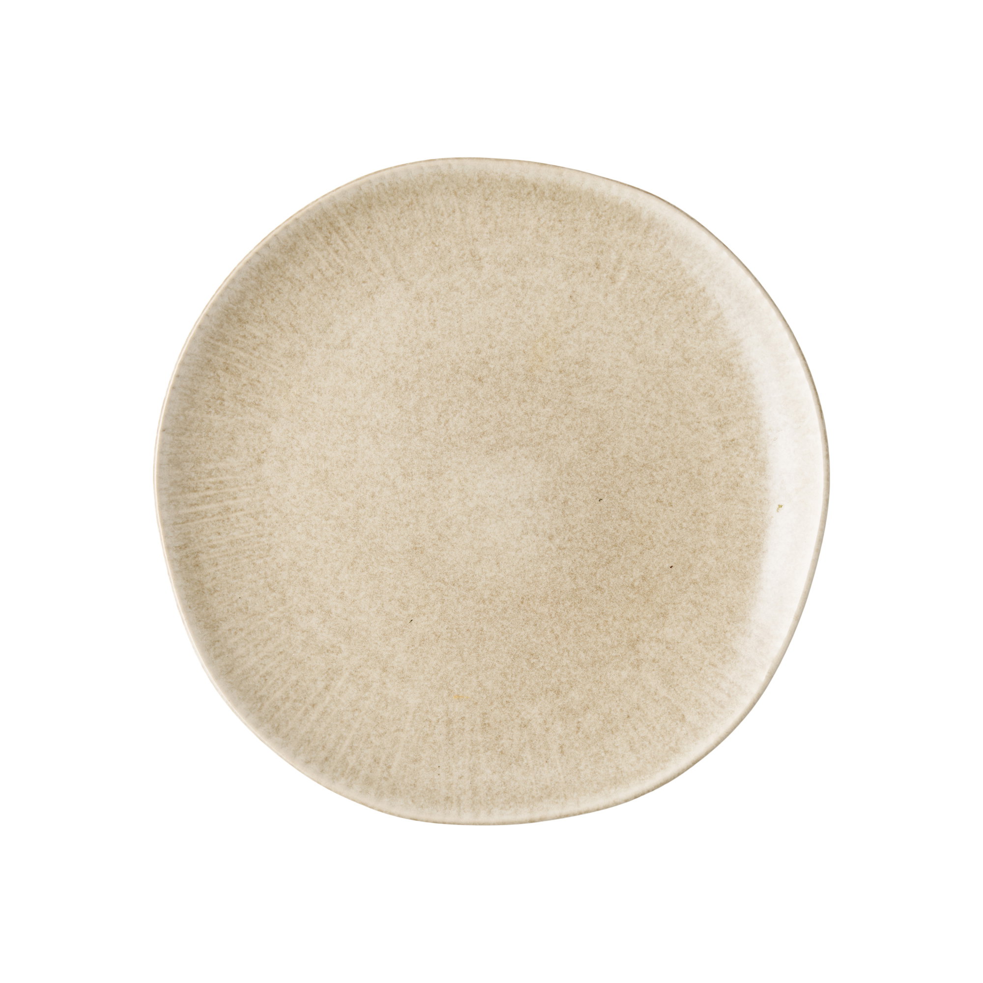 Lunchbord Runang Keramiek Beige - Set van 4 - Afbeelding 2