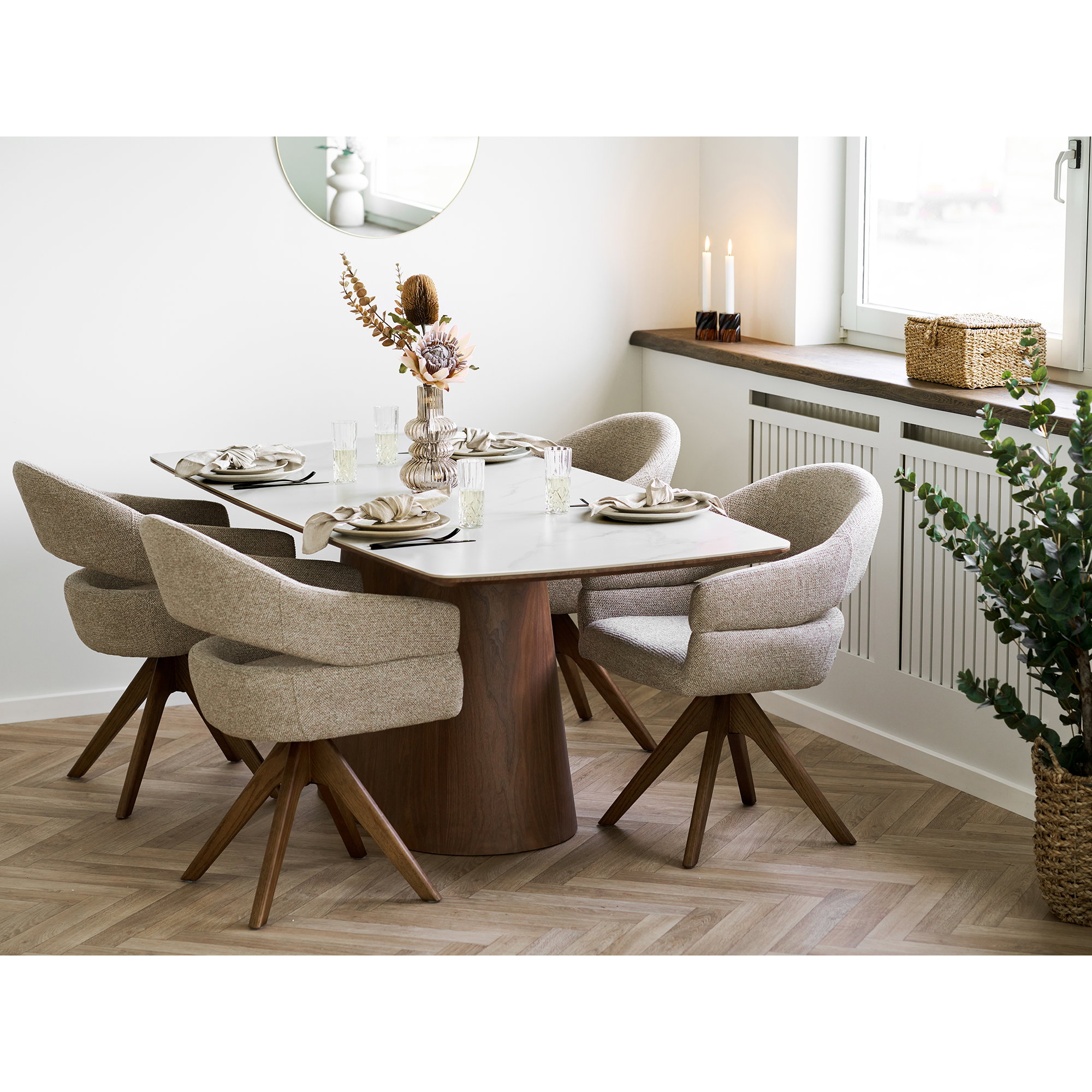 Dinerbord Priendund Beige - Set van 4 - Afbeelding 9