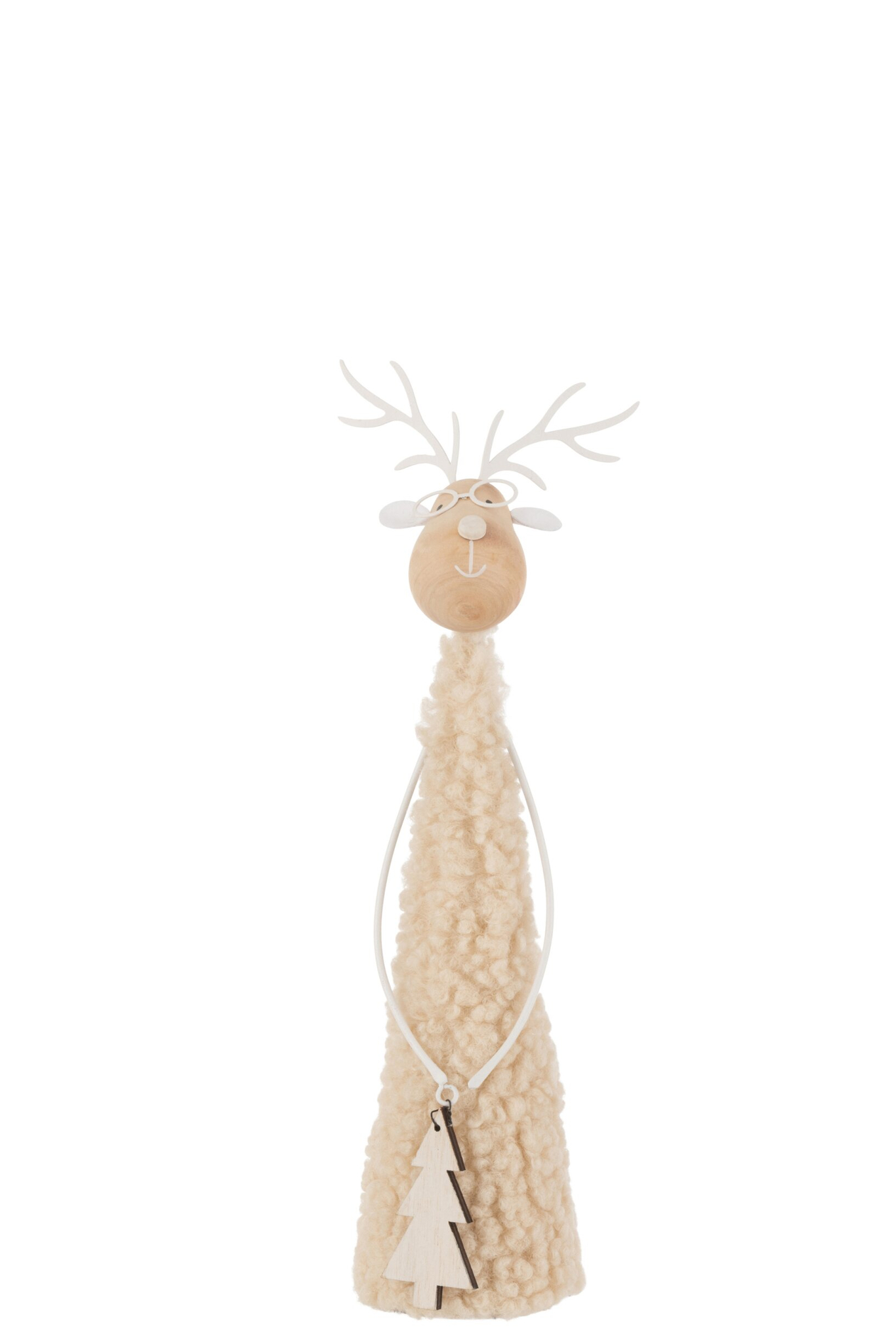 Decoratiefiguur Jaansonte Metaal Beige H28 cm - Afbeelding 2