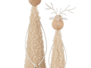 Decoratiefiguur Zitar Metaal Beige H37 cm
