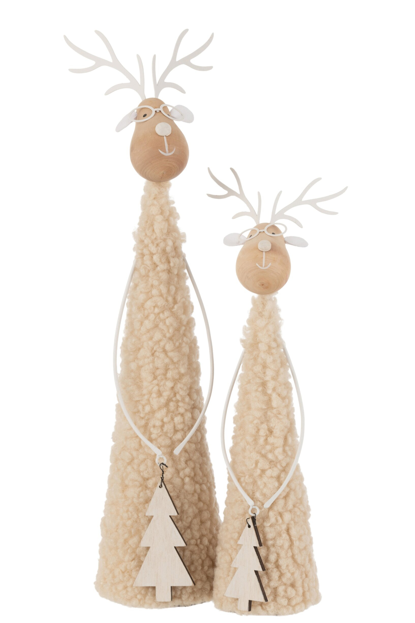 Decoratiefiguur Zitar Metaal Beige H37 cm