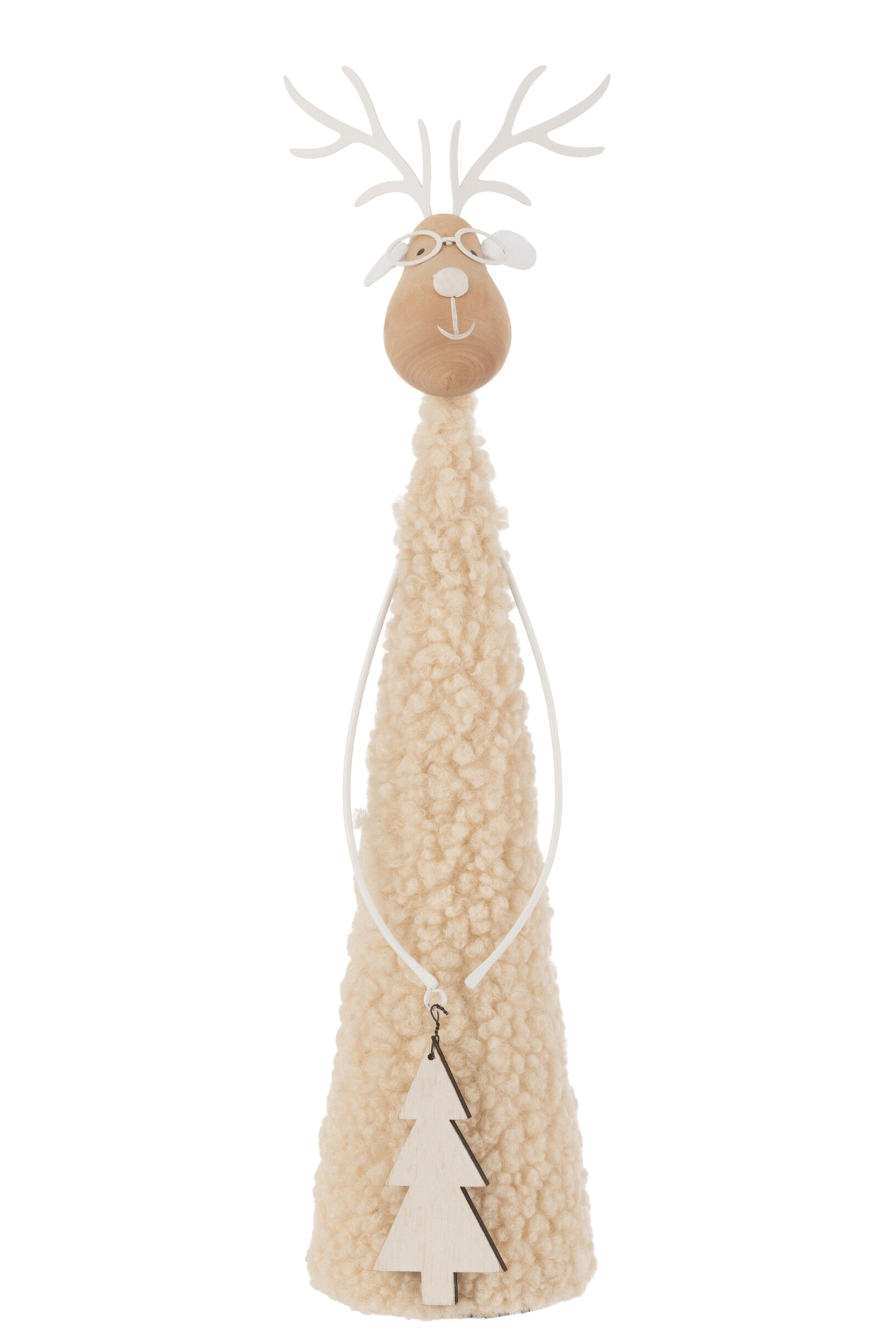 Decoratiefiguur Zitar Metaal Beige H37 cm - Afbeelding 3