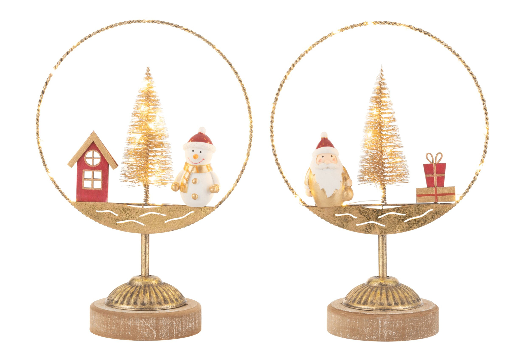 Decoratiefiguur Niekor Metaal Oranje H45 cm - Set van 2 - Afbeelding 3