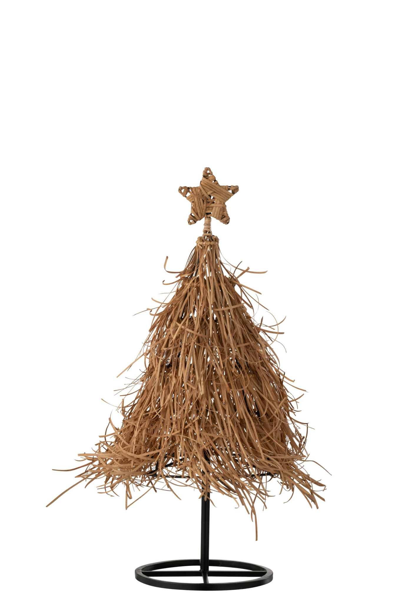 Kerstboom Staardun Rotan Naturel H64 cm
