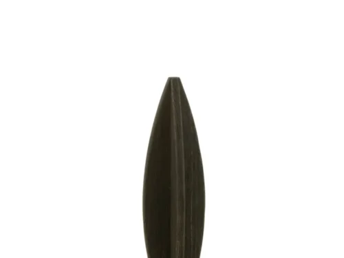 Decoratie Klaarden Hout Zwart, slank gerecycled dennenhout met verticale vorm en zwarte afwerking