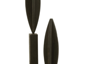 Decoratie Stukik Hout Zwart