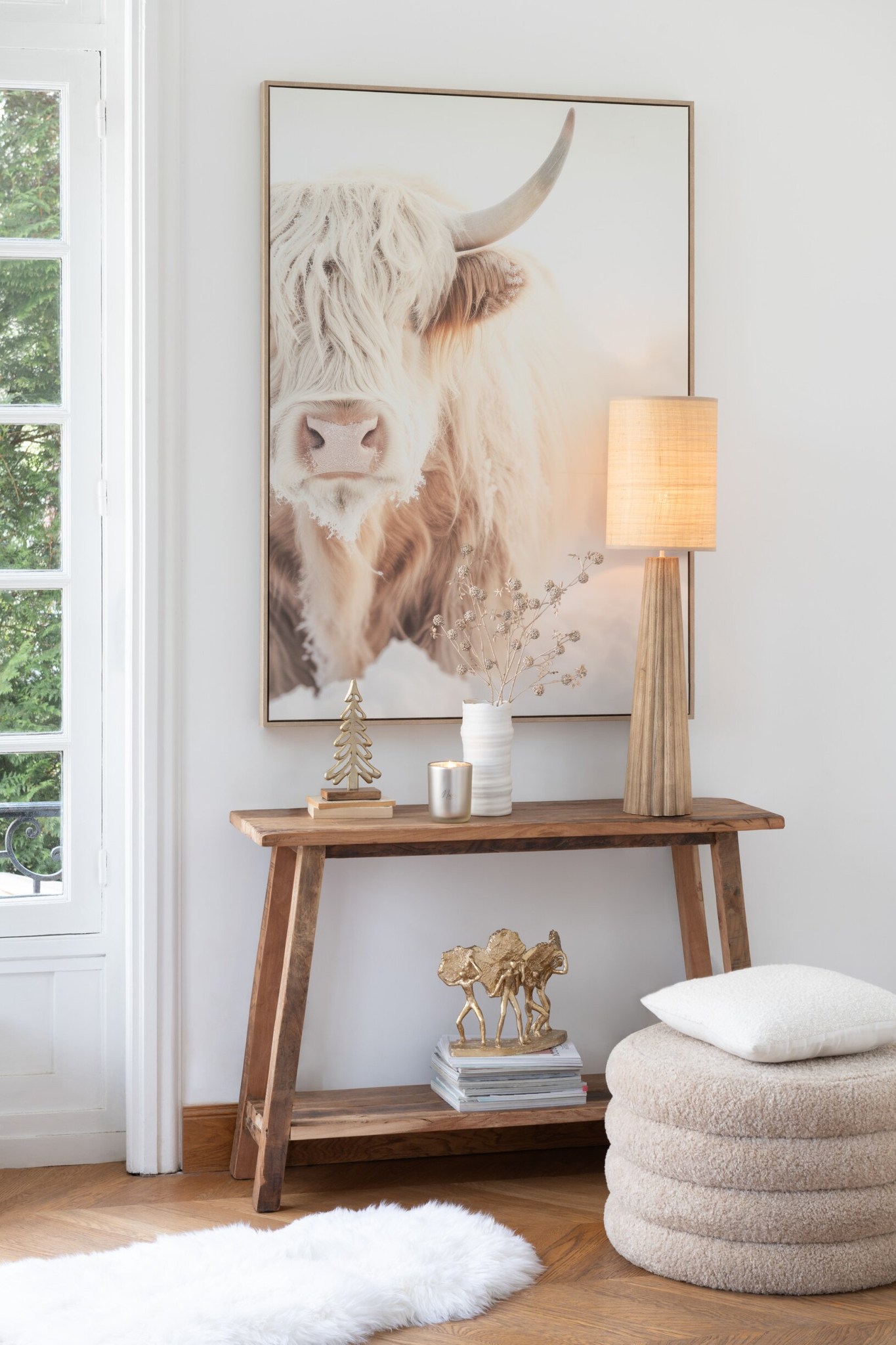 Wanddecoratie Gernond Wit - Afbeelding 2