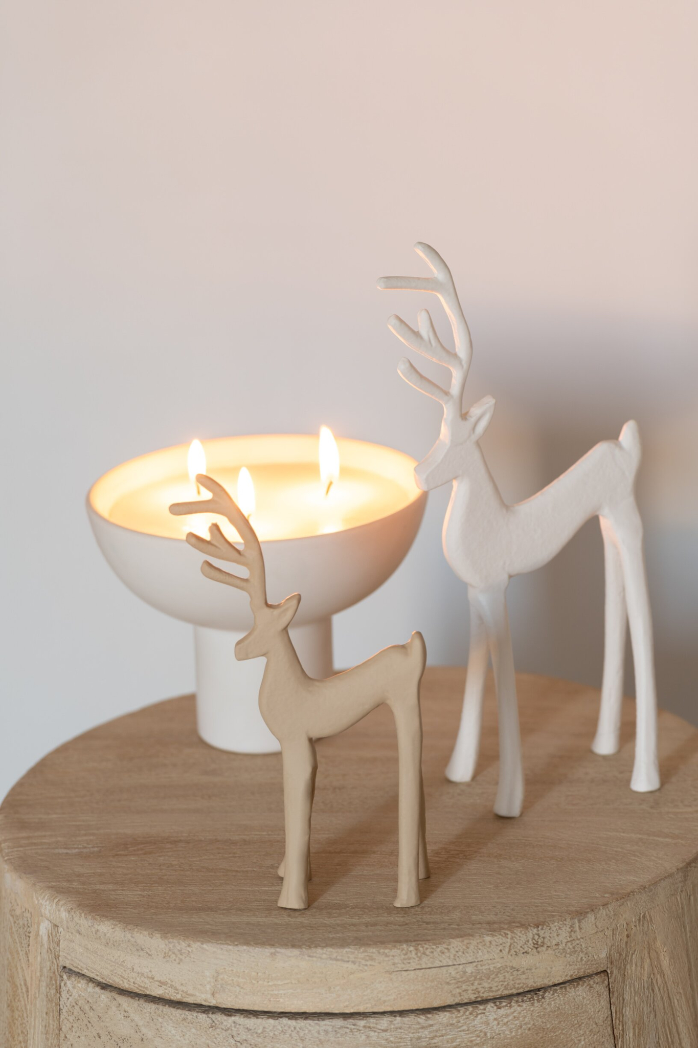 Decoratiefiguur Moosena Aluminium Wit H25,5 cm - Afbeelding 2