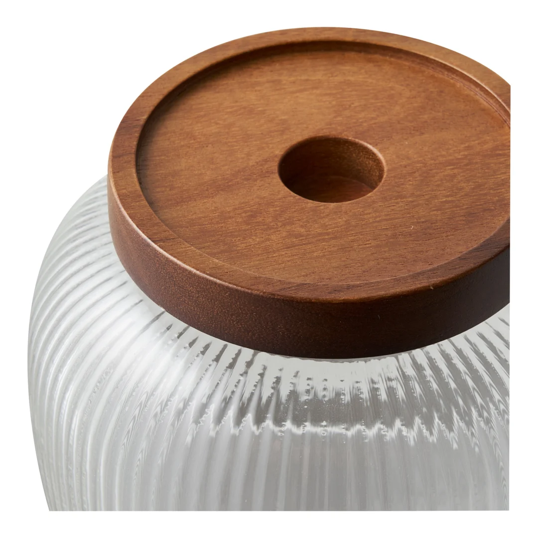 Opbergpot Haastir Glas H17 cm - Set van 2 - Afbeelding 3