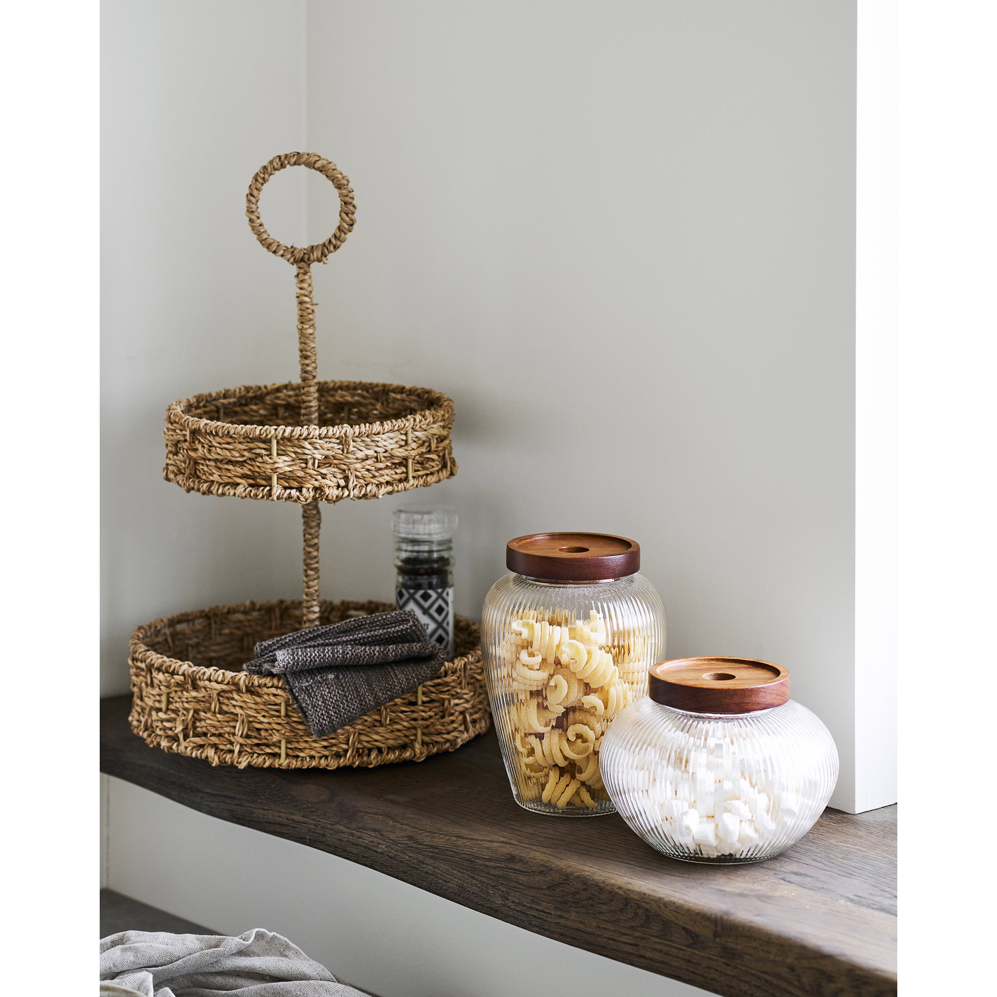 Opbergpot Haastir Glas H17 cm - Set van 2 - Afbeelding 4