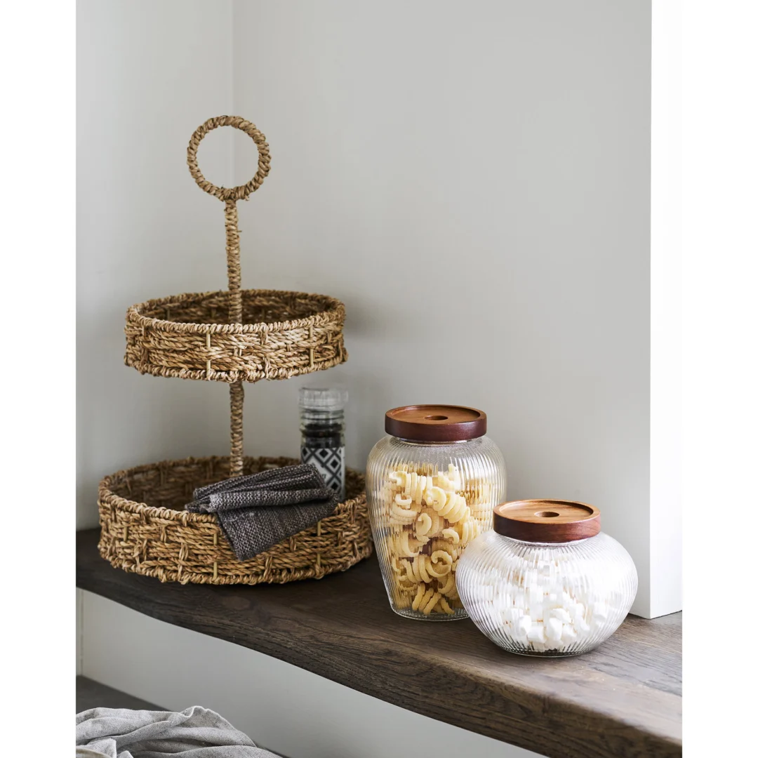 Opbergpot Haastir Glas H17 cm - Set van 2 - Afbeelding 4
