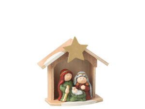 Kerststal Peekino Porselein Meerkleurig