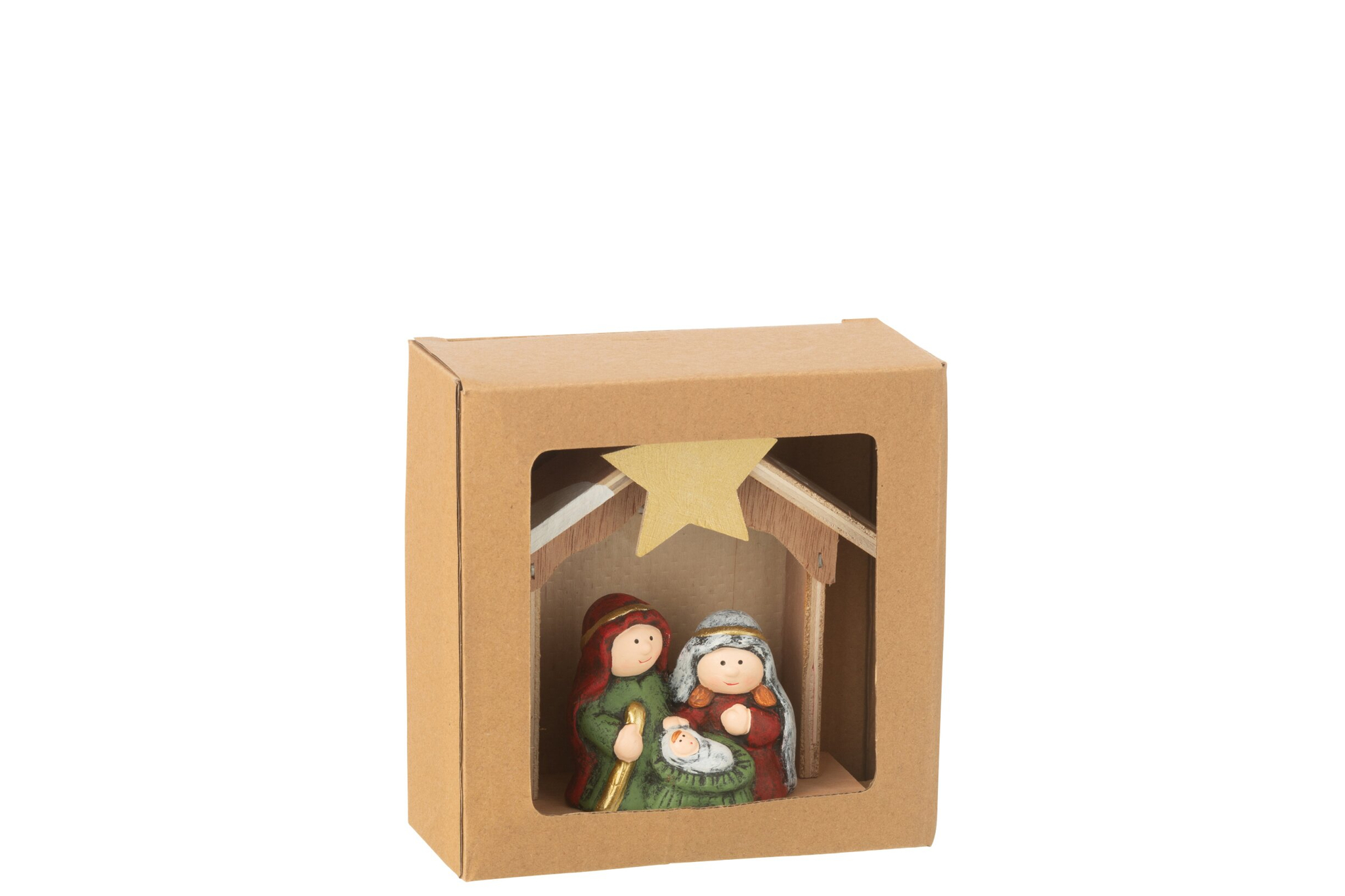 Kerststal Peekino Porselein Meerkleurig - Afbeelding 3
