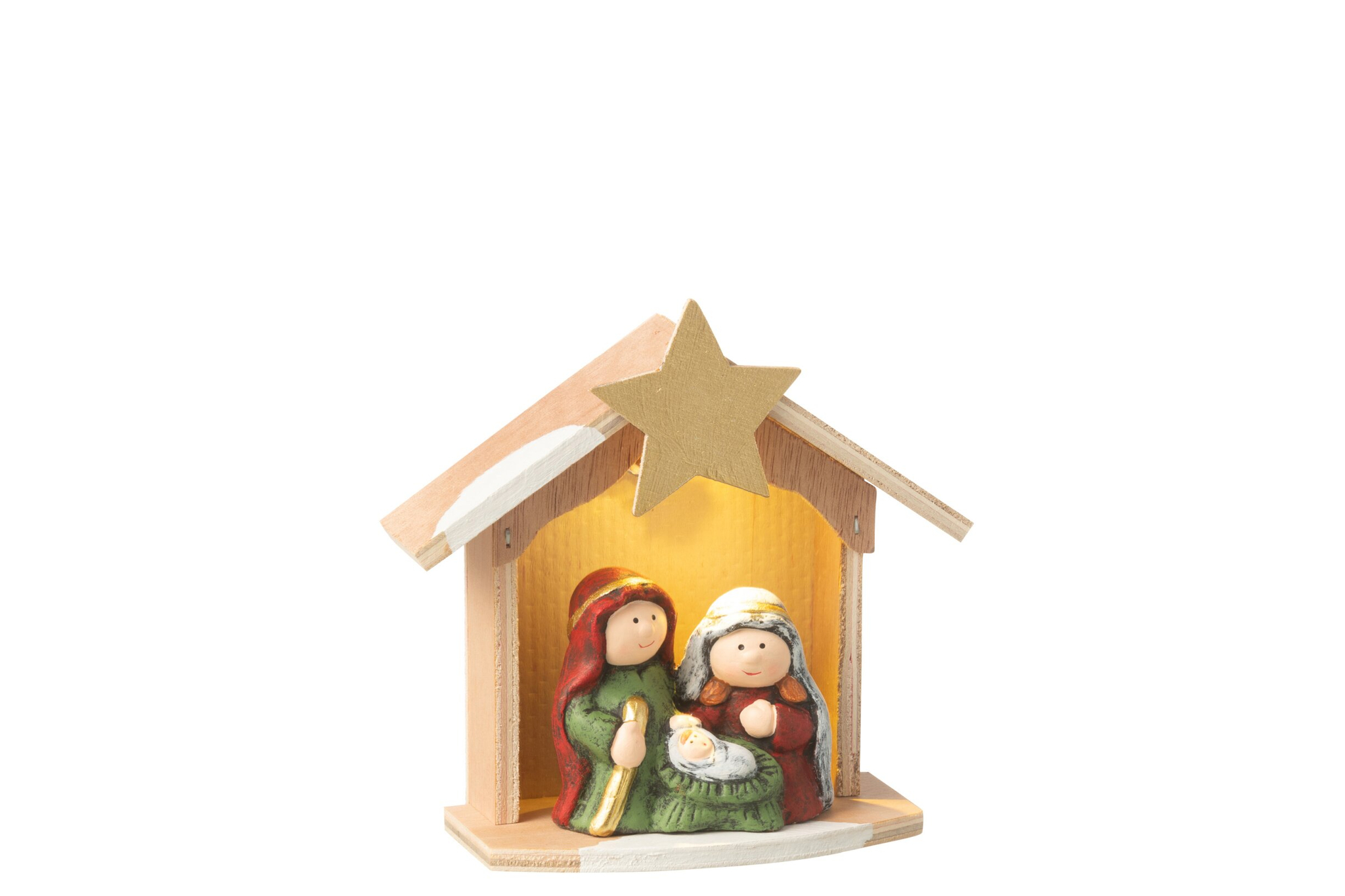 Kerststal Peekino Porselein Meerkleurig - Afbeelding 4