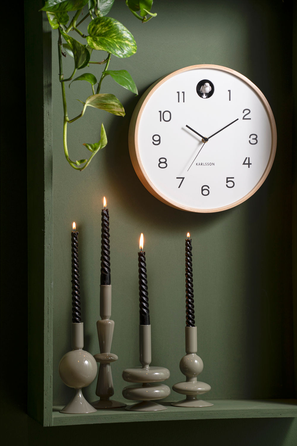 Wandklok Kieldar Naturel - Afbeelding 4