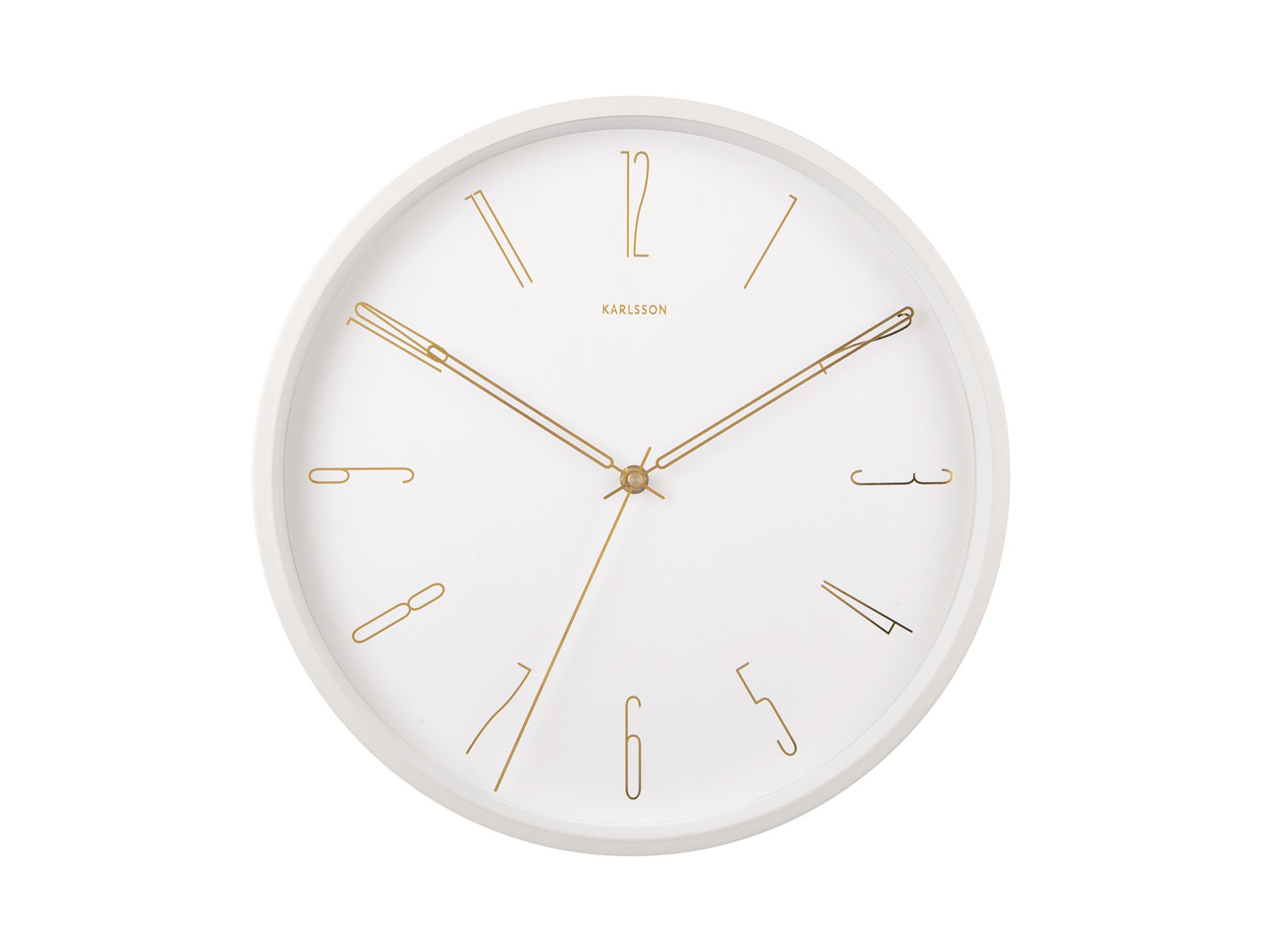 Wandklok Bulvena Wit