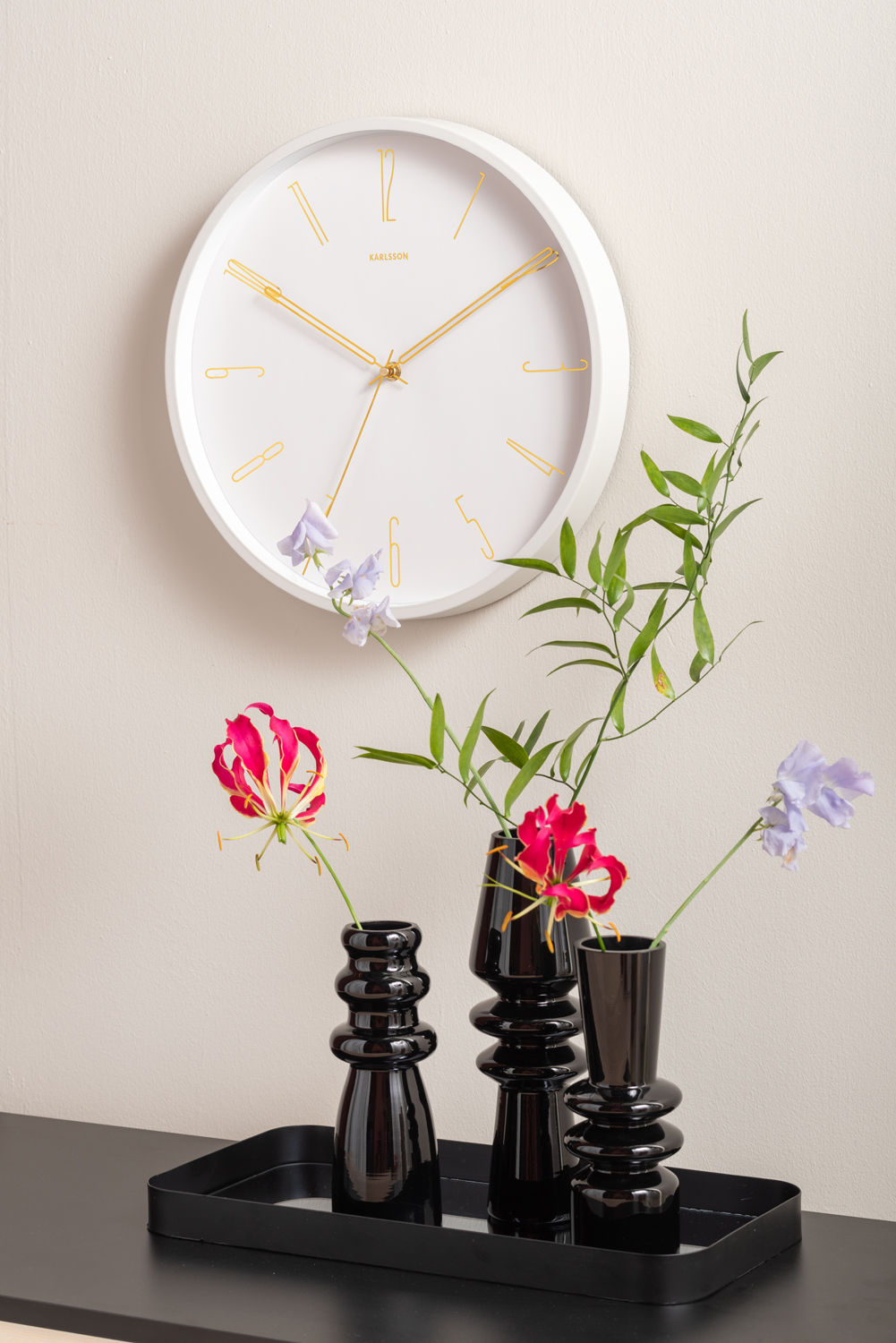 Wandklok Bulvena Wit - Afbeelding 3