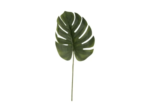Kunstplant Zeedine Groen H61 cm, Monstera blad met minimalistische uitstraling en natuurlijke groene tint