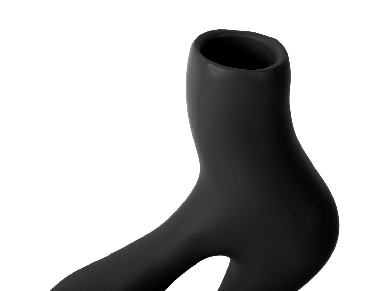 Vaas Teidand Polyresin Zwart H33 cm - Afbeelding 3