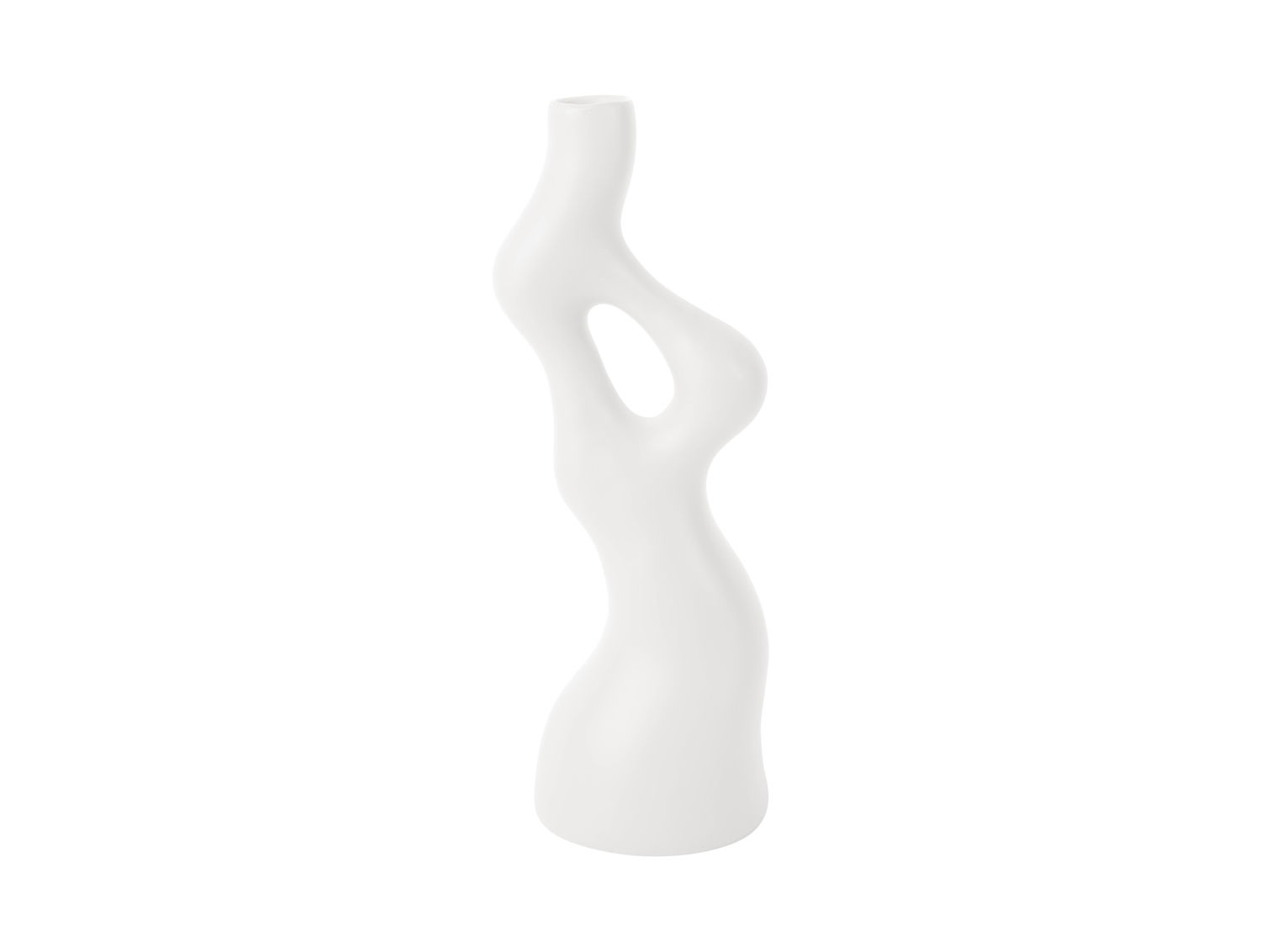 Vaas Besancon Polyresin Wit H33 cm - Afbeelding 2