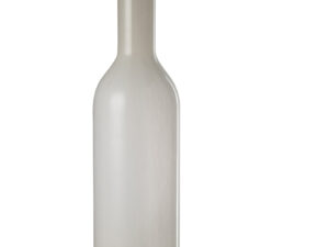 Vaas Berdund Glas Wit H75 cm
