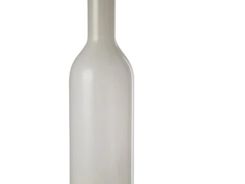 Berdund glazen vaas wit, 75 cm hoog, minimalistisch smal silhouet voor een stijlvol interieur