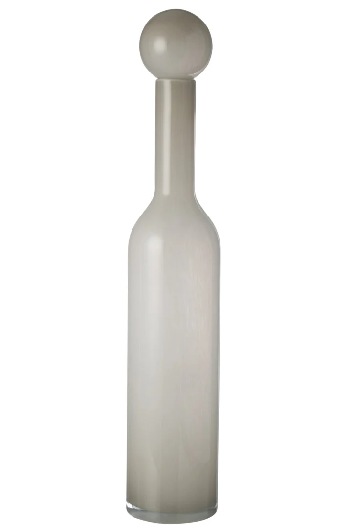 Vaas Berdund Glas Wit H75 cm - Afbeelding 5