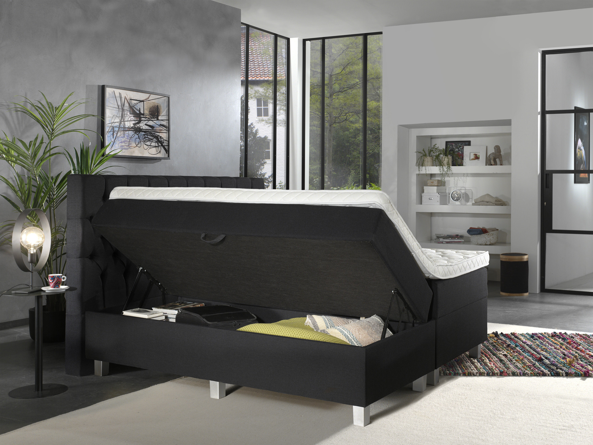 Boxspring Stoorang Antraciet 140x200 - Afbeelding 6