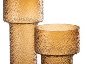 Vaas Prinsoro Glas Bruin H45 cm