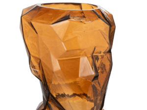 Vaas Breeltund Glas Bruin H30 cm