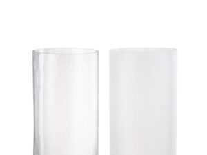 Vaas Klannio Glas Transparant H31 cm - Set van 2