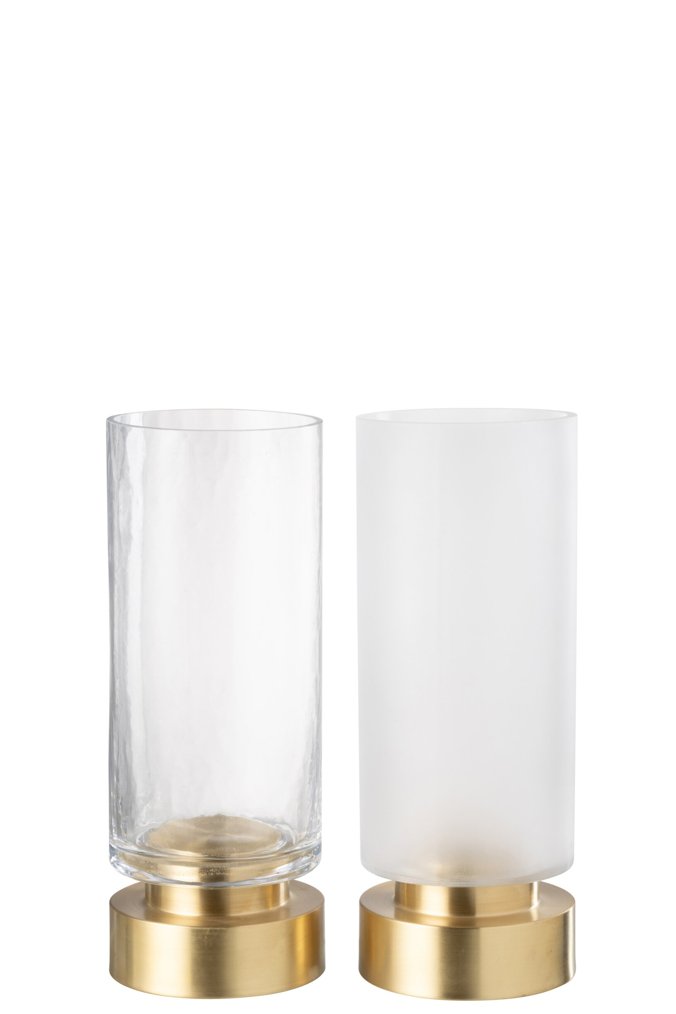 Vaas Klannio Glas Transparant H31 cm - Set van 2