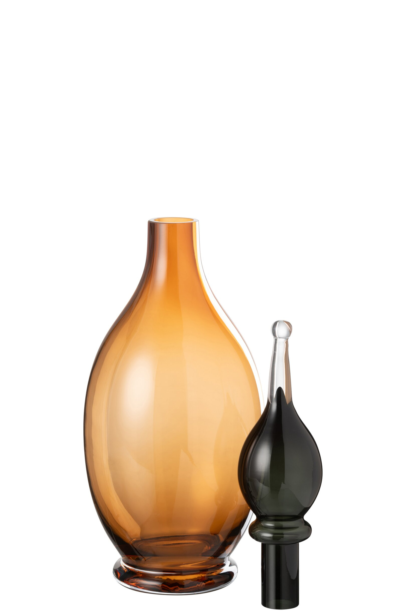Vaas Pookira Glas Bruin H53 cm