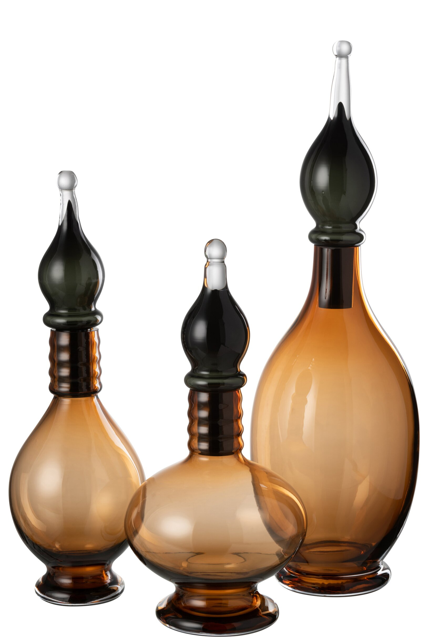 Vaas Pookira Glas Bruin H53 cm - Afbeelding 2