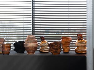 Vaas Graurrir Glas Bruin H20 cm - Set van 2