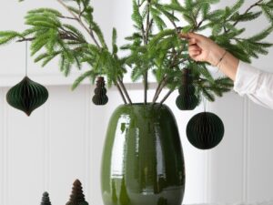 Vaas Triskella Terracotta Groen H40 cm