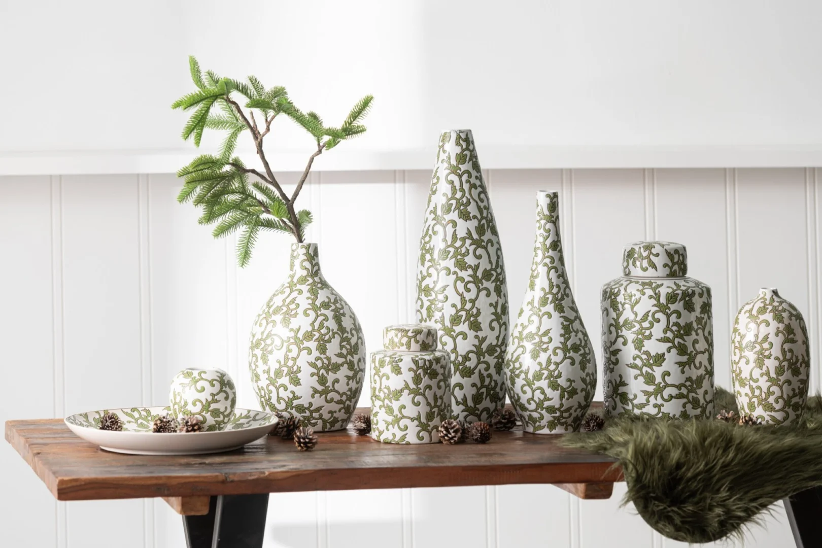 Pot Zeelal Porselein Meerkleurig H19 cm - Afbeelding 3